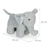 Relaxdays Fermaporta a forma di elefante, in tessuto, da Anteprima dell’immagine prodotto 4