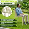 Lot de 6 chaises de jardin tillvex® empilables et Voir les images du produit 8