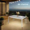 Table de jardin BIANCA 150 x 90 cm pieds réglables en Voir les images du produit 7