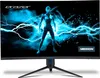 A gaming monitor with a futuristic graphic on the screen. Produktbild-Vorschau