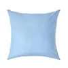 HOMESCAPES Kopfkissenbezug Fadendichte 200 Blau, 80 x 80 cm Produktbild-Vorschau 1