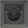 MILOS Steckdose mit USB C, Unterputz 250V / 16A Produktbild-Vorschau 2