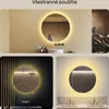 Zrkadlo s osvetlením 80 cm- Okrúhle kúpeľňové zrkadlo s LED Náhľad obrázku produktu 2