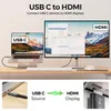 deleyCON 0,5m USB-C auf HDMI Kabel 4K UHD 60Hz geflochten Produktbild-Vorschau 4