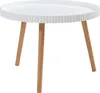 Couchtisch 'Bongard' Ø60 x 45 cm Wohnzimmertisch rund Weiß Produktbild-Vorschau 3