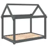vidaXL Letto per cani grigio 101x70x90 cm in legno di pino Anteprima dell’immagine prodotto 1