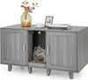COSTWAY Katzenschrank, Katzenklo mit Eingang, Tür & Produktbild-Vorschau 1