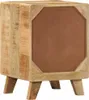 vidaXL Nachttische 2 Stk. 37x32x50 cm Raues Massivholz Produktbild-Vorschau 3