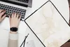 MuchoWow® Laptop Hülle 15 Zoll Marmor - Weiß - Gold - Luxus Produktbild-Vorschau 2