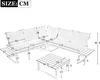 Merax Gartenmöbelset Ecklounge mit Kissen und Stahlrahmen, Produktbild-Vorschau 7