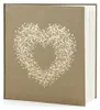 Libro degli ospiti in carta kraft con ornamento a cuore Anteprima dell’immagine prodotto 1