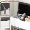 COSTWAY Ławka na buty z pokrywą na zawiasach, siedziskiem i Podgląd zdjęcia produktu 7
