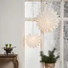 Papierstern Clipp - hängend - D: 40cm - mit Band - Papier - weiß Produktbild-Vorschau