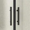 Duschspa Doppeltür 80x180cm Nischentür Schwarz Duschtür 6mm Produktbild-Vorschau 5