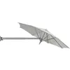 Ampelschirm Ø 245 cm Grau-Silber mit Dreh- & Produktbild-Vorschau 2