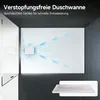 HOROW Piatto doccia rettangolare bianco strutturato con Anteprima dell’immagine prodotto 3