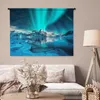 MuchoWow® Wandteppich Wandbehang Nordlicht - Eis - Schnee - Produktbild-Vorschau 5