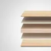 Layered material samples, likely wood or composite. Anteprima dell’immagine prodotto