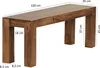 WOHNLING Esszimmer Sitzbank MUMBAI Massiv-Holz Sheesham 120 Produktbild-Vorschau 7