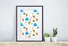 MuchoWow® Gerahmtes Poster Löwe - Giraffe - Tiere - Vorlage Produktbild-Vorschau 6