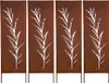 Sichtschutz Metal 4x - 160 x 50 cm - Edelrost - Rostoptik Produktbild-Vorschau 1