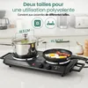 Emerio plaque de cuisson électrique – 2 plaques – 2500 W – Voir les images du produit 6