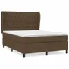 vidaXL Boxspringbett mit Matratze Dunkelbraun 140x190 cm Produktbild-Vorschau 10
