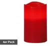 Bougies LED « May », lot de 4, rouges Voir les images du produit 4