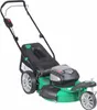 A green and black electric lawnmower is shown against a white background. Produktbild-Vorschau