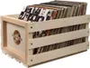 Crosley caisse de rangement en bois pour disques vinyle Voir les images du produit 6