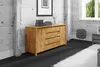 Kommode Tinci aus Wildeiche massiv 150x45x77 mit 2 Türen 4 Produktbild-Vorschau 6
