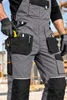 Arbeitslatzhose - graue Latzhose 58 - strapazierfähige Produktbild-Vorschau 3