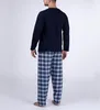 Herren Schlafanzug mit Flanellhose - Moonline ; blau , XXL Produktbild-Vorschau 3