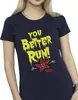 Netflix - "Stranger Things You Better Run" T-Shirt für Produktbild-Vorschau 3