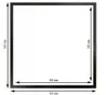 Cornice Italia 50×50 cm con vero vetro - Nero (MDF, Anteprima dell’immagine prodotto 2