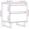 vidaXL Table de nuit Artisan-Chêne 40x35x50 cm Bois Voir les images du produit 7