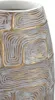 Mauro Ferretti Vase Eklips Turm 24x11,5x59,5 cm gold weiß Produktbild-Vorschau 3