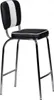 Wohnling Barová židle American Diner 50. léta Retro Black Náhled obrázku produktu 4
