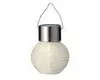 Solar Gartenleuchte LED Lampion Nylon 7x9cm Weiß / Warmweiß Produktbild-Vorschau 2