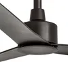 Close-up of a dark brown ceiling fan. Produktbild-Vorschau