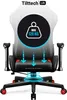 A gaming chair with a graphic overlay indicating maximum weight capacity. Produktbild-Vorschau
