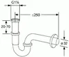 KLUDI Siphon tubulaire G 1 1/4, modèle standard, chrome, Anteprima dell’immagine prodotto 3