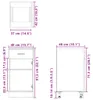vidaXL Cassettiera Lyon Sonoma rovere 40x46x81,5 cm Anteprima dell’immagine prodotto 7