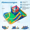 COSTWAY Nafukovací hrad pro děti, vodní park s tobogánem, Náhled obrázku produktu 3