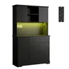 BEALIFE Küchenhochschrank 107x40x172 cm mit Steckdose & Produktbild-Vorschau 2