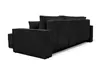 A black cord sofa shown from a three-quarter rear angle on a white background. Produktbild-Vorschau