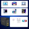 Choetech GaN 140W 4portová nabíječka (2x USB C, 2x USB) Náhled obrázku produktu 8