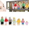 Rodinné panenky z borového dřeva, sada miniaturních Náhled obrázku produktu 9