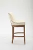 Barhocker HLO-CP26 Echtleder, Antik-hell  creme Produktbild-Vorschau 3