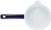 A top-down view of a white saucepan with a dark blue handle against a white background. Produktbild-Vorschau
